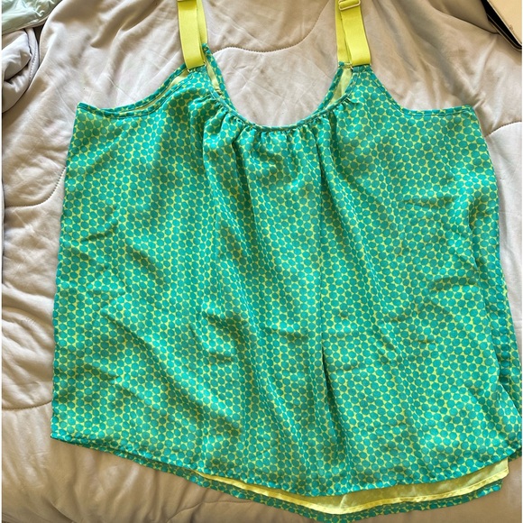 Lane Bryant - Size 20  Strappy Chemise - Yellow & Lime Green - Picture 13 of 16